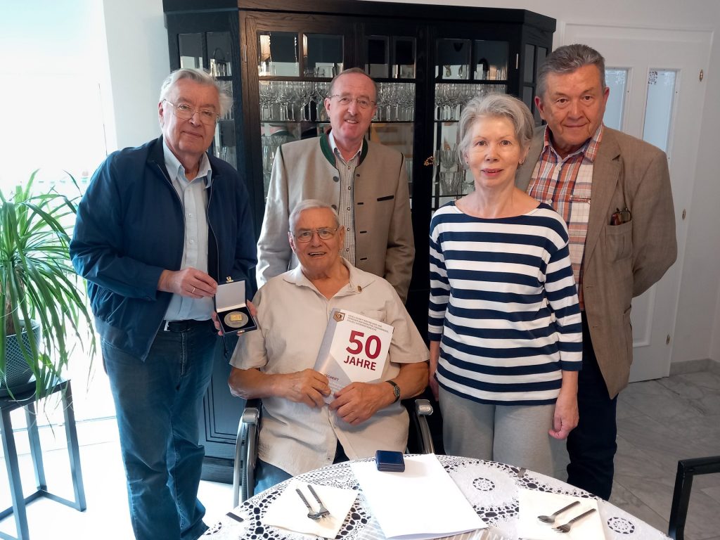 Karl Fiala, Walter Aicher, Franz Prucher, Margareta Aicher, Arthur Reis